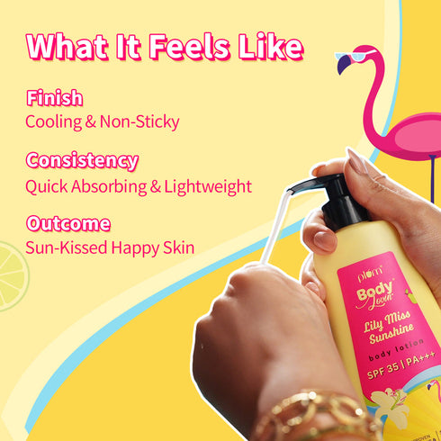Plum Lily Miss Sunshine Sunscreen Body Lotion SPF 35 PA+++